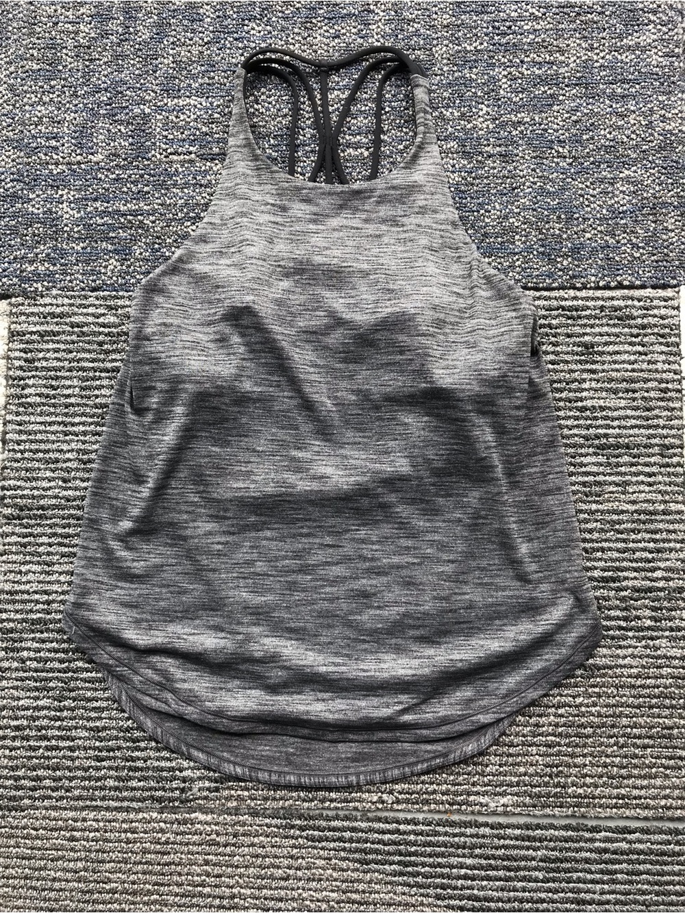 lululemon athletica Grey Heather Strappy Racerback Tank